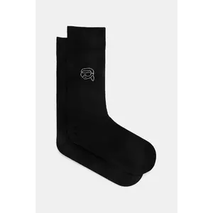 Karl Lagerfeld sosete barbati, culoarea negru, 552102.805512 imagine