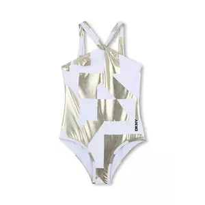 Dkny costum de baie dintr-o bucată pentru copii culoarea auriu, D62251 imagine