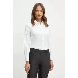 Luisa Spagnoli camasa femei, culoarea alb, cu guler clasic, slim, 541911 imagine