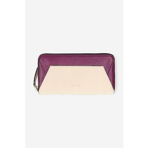 Marni portofel de piele femei, culoarea bej PFMO0058U1.P2644-ZO220 imagine