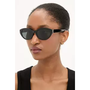 Saint Laurent ochelari de soare femei, culoarea negru, SL M148 imagine