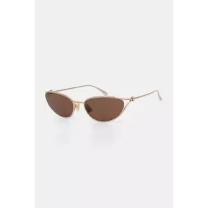 Bottega Veneta ochelari de soare femei, culoarea auriu, BV1330S imagine