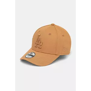 New Era șapcă de baseball din bumbac LOS ANGELES DODGERS culoarea maro, cu imprimeu, 60595472 imagine