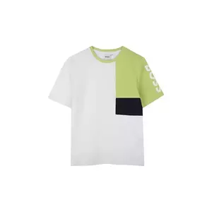 BOSS tricou copii culoarea alb, cu imprimeu, J52040 imagine