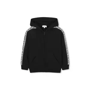 Marc Jacobs bluza copii culoarea negru, cu glugă, cu imprimeu, W60438 imagine