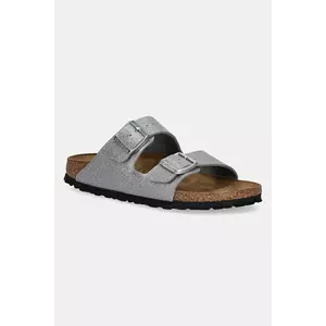 Birkenstock slapi copii Arizona culoarea argintiu, 1029468 imagine