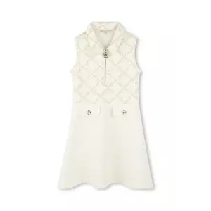 Michael Kors rochie fete culoarea bej, mini, evazată, R30300 imagine