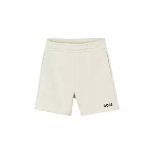 BOSS pantaloni scurti bebe culoarea bej, J52086 imagine