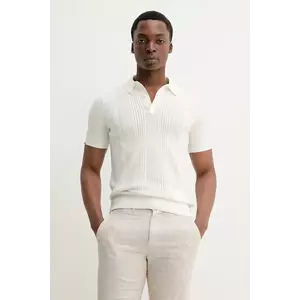 Tricou barbatesc Polo alb imagine