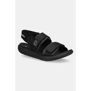 Karl Lagerfeld sandale din piele pentru copii culoarea negru, Z30382 imagine