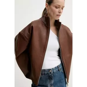 Remain geaca de piele culoarea maro, de tranzitie, 5028872168 imagine