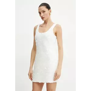 MICHAEL Michael Kors rochie culoarea alb, mini, mulată, MS582XYHHS imagine