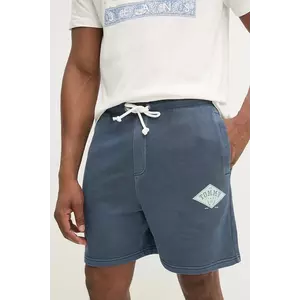 Tommy Jeans pantaloni scurti din bumbac barbati, culoarea albastru marin, DM0DM20936 imagine