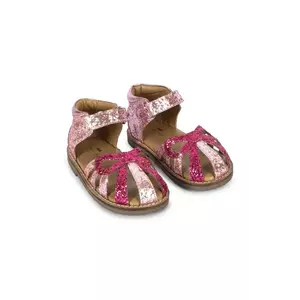 Konges Sløjd sandale copii BOW SANDAL culoarea roz, KS102720 imagine