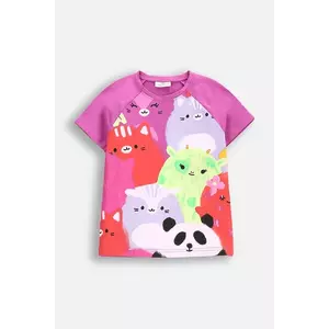 Coccodrillo tricou copii culoarea violet, REBEL GIRL KIDS imagine
