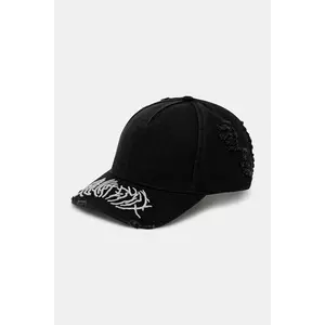 Heliot Emil șapcă culoarea negru, uni, SS25_16_071_BLK01_CO imagine