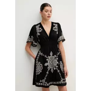 Hale BOB rochie Elora culoarea negru, mini, evazată, 4YEP640A imagine