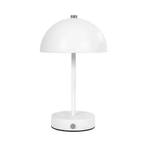 House Nordic lampă de masă led fără fir Holt culoarea alb imagine