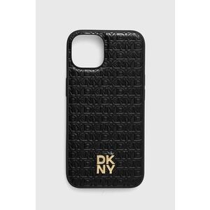 Dkny Husă pentru telefon iPhone 14 / 15 / 13 culoarea negru, DKHMP14SPSHRPSK imagine