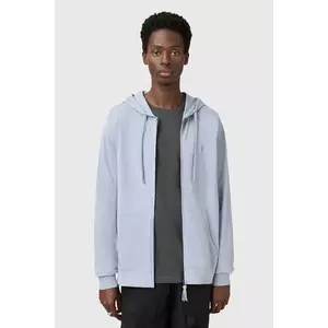 AllSaints hanorac de bumbac BRACE culoarea gri, cu glugă, uni, M032JB imagine