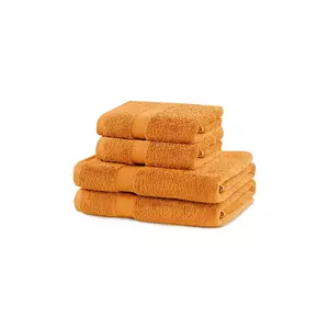 set de prosoape 4-pack culoarea portocaliu imagine