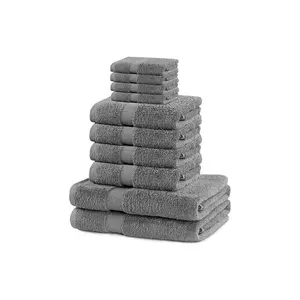 set de prosoape 10-pack culoarea gri imagine