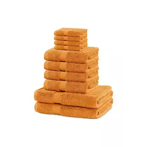 set de prosoape 10-pack culoarea portocaliu imagine