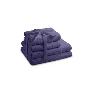 set de prosoape 4-pack culoarea violet imagine