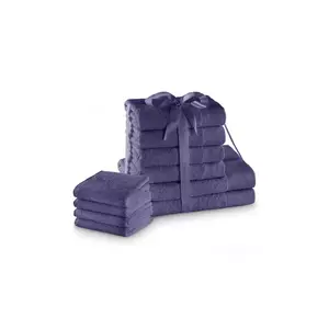 set de prosoape 10-pack culoarea violet imagine