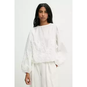 Answear Lab bluza culoarea alb, cu imprimeu imagine