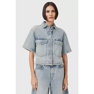 AllSaints cămașă jeans TOVE cu guler clasic, relaxed, W116PC imagine