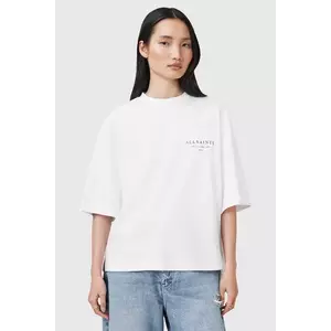 AllSaints tricou din bumbac AROMA culoarea alb, W136JC imagine