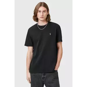 AllSaints tricou din bumbac ELLIS culoarea negru, uni, M018JC imagine