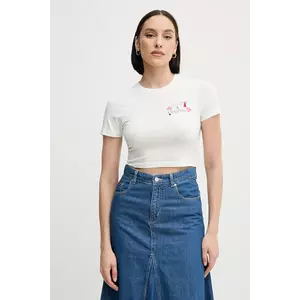 MC2 Saint Barth tricou din bumbac culoarea alb, NIV0001 imagine