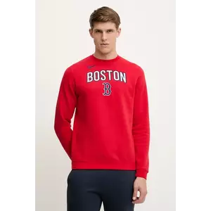 Nike bluză Boston Red Sox culoarea rosu, cu imprimeu, NKPU-163N-BQ-LYA imagine