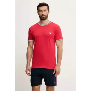 Fila compleu pijama culoarea rosu, cu imprimeu, FPS1212 imagine