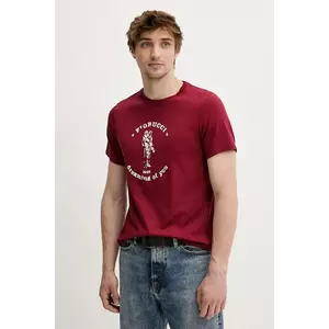 Fiorucci tricou din bumbac Burgundy Dreaming of You Regular Fit T-Shirt culoarea bordo, cu imprimeu, M02SMTSH323CJ01RD03 imagine
