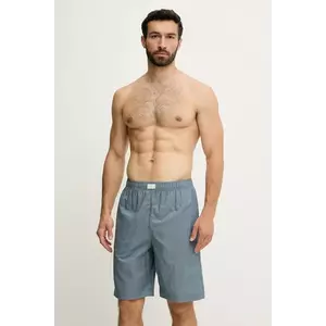 United Colors of Benetton pantaloni scurți de pijama din bumbac culoarea gri, cu imprimeu, 4XGJ49006 imagine