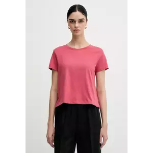 Sisley tricou din bumbac culoarea roz, 3I1XL107A imagine