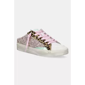 Crime London sneakers din piele SK8 DELUX SABOT femei, culoarea roz, 20171PP7 imagine