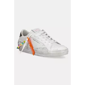 Crime London sneakers din piele DELUXE HEEL femei, culoarea alb, 20104PP7 imagine