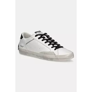 Crime London sneakers din piele DISTRESSED bărbați, culoarea alb, 16001PP5 imagine