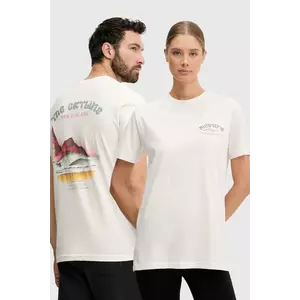 Picture tricou din bumbac D&S Catlins culoarea bej, cu imprimeu, MTS1263 imagine