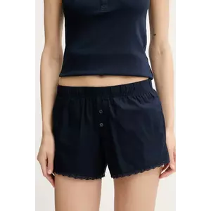 Hollister Co. pantaloni scurți de pijama din bumbac culoarea bleumarin, bumbac, KI346-5039 imagine