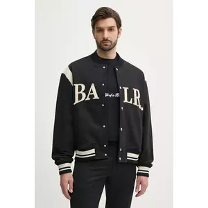 BALR. jachetă bomber din bumbac culoarea negru, de tranzitie, oversize, B1381.1021 imagine