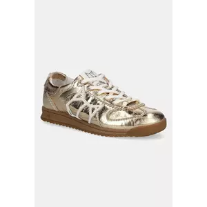Naked Wolfe sneakers din piele Exposure culoarea auriu, Exposure Crinkle Leather Gold imagine