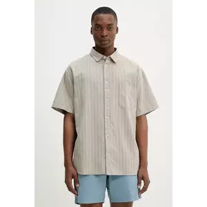 Vans cămașă culoarea bej, cu guler clasic, relaxed, VN000M15EBF1 imagine