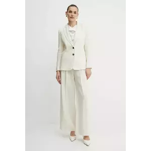 Marella jachetă și pantaloni de in Emme by Marella culoarea bej, 2515091042200 imagine
