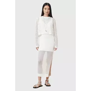 AllSaints rochie si pulover MIRO culoarea alb, maxi, dreaptă, W179DC imagine