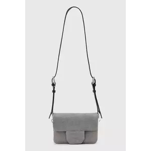 AllSaints geantă de piele JUPITER culoarea gri, W354XC imagine